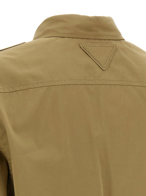 Prada Braune Baumwollbluse