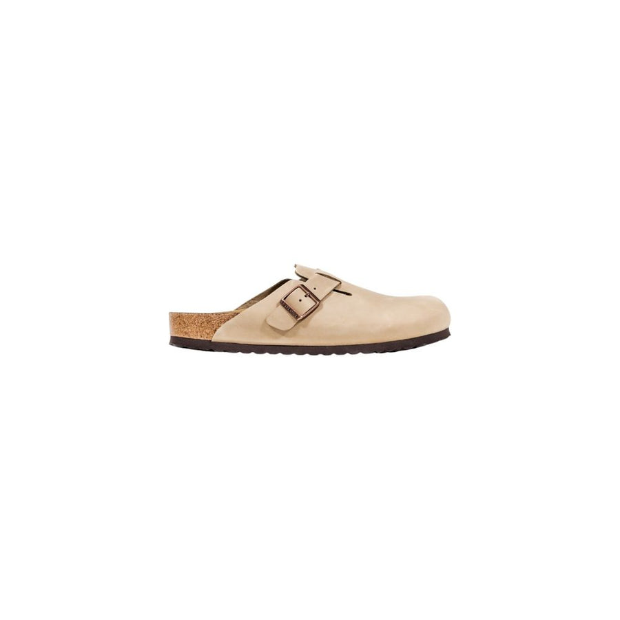 Birkenstock Beige Leder Clogs
