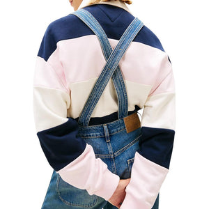 Tommy Hilfiger Jeans Blauer Overall aus recycelter Baumwolle