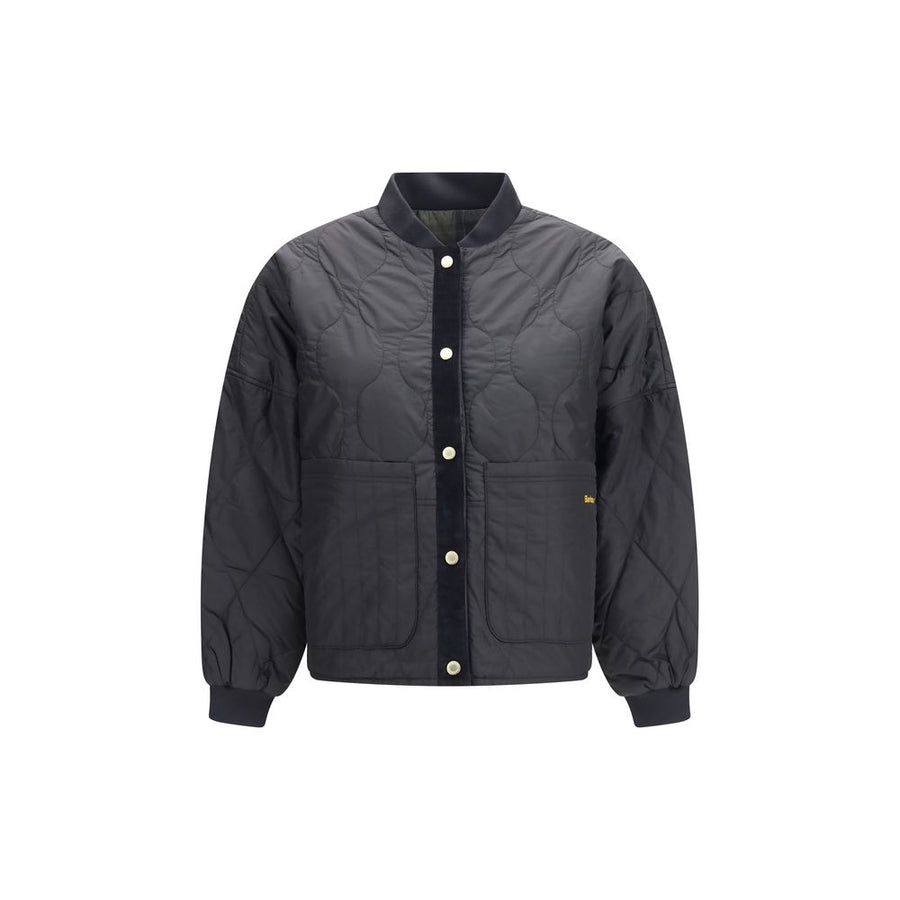 Barbour Schwarzer Bomber aus Polyester