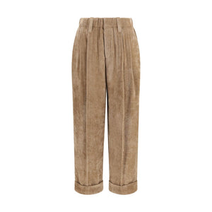 Brunello Cucinelli Braune Viskose-Freizeithose