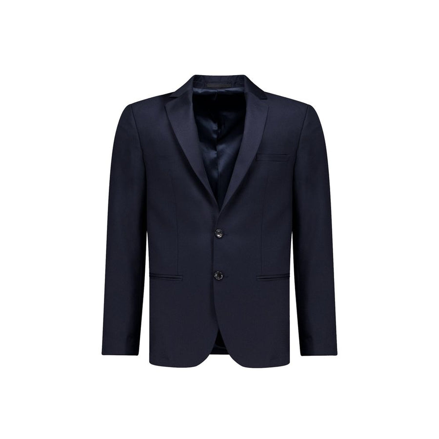 Autore Blaue Wolljacke in voller Länge