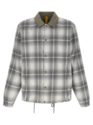 Gray Cotton Full-Length Jacket