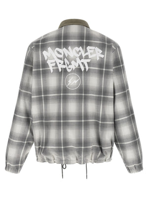 Gray Cotton Full-Length Jacket