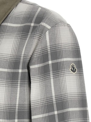 Gray Cotton Full-Length Jacket