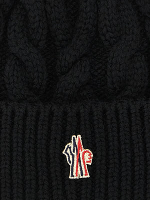 Black Virgin Wool Beanie