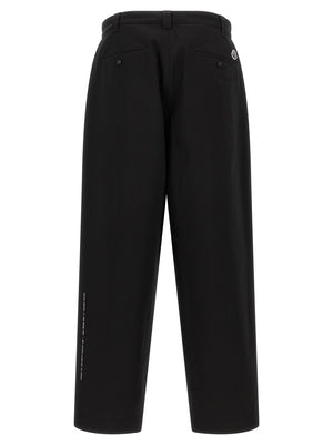Black Cotton Casual Pants