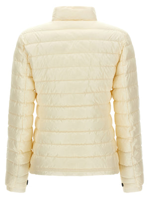 White Polyamide Full-Length Jacket