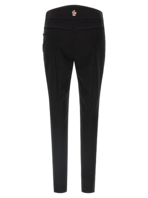 Black Polyamide Athletic Pants