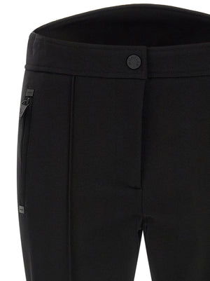 Black Polyamide Athletic Pants