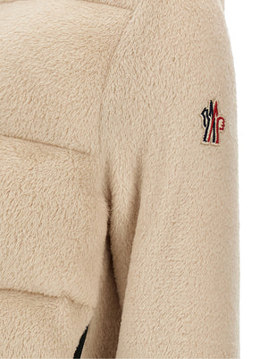 Beige Polyester Hoodie