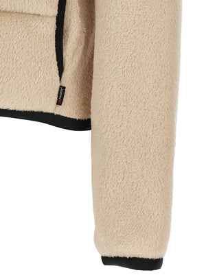 Beige Polyester Hoodie