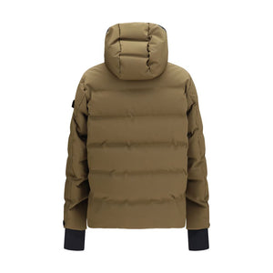 Brown Polyamide Full-Length Jacket