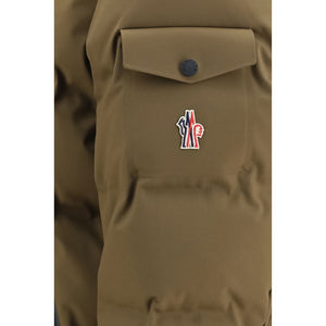 Brown Polyamide Full-Length Jacket