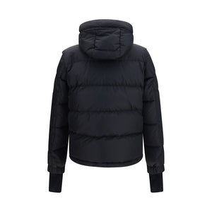 Black Polyamide Full-Length Jacket