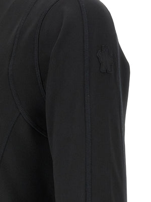 Black Polyamide Sweatshirt