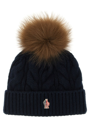 Blue Virgin Wool Beanie