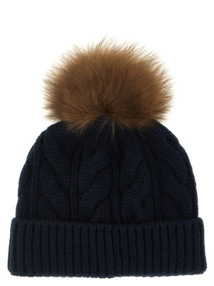 Blue Virgin Wool Beanie