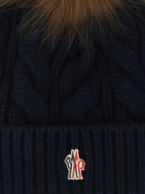 Blue Virgin Wool Beanie