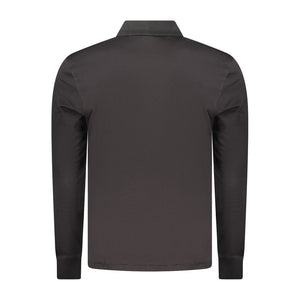 Black Cotton Men's Polo Shirt