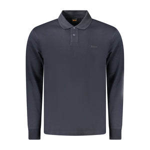 Blue Cotton Men's Polo