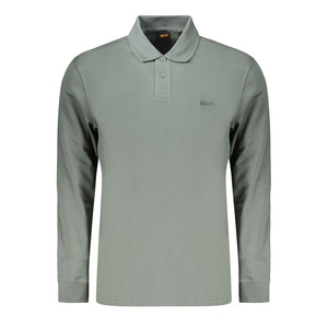 Green Cotton Men's Polo Shirt