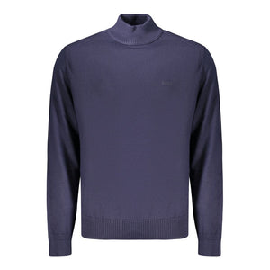 Blue Wool Men's Sweater