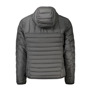 Black Polyester Men's Jacket