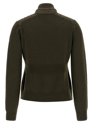 Bicolor Polyamide Cardigan