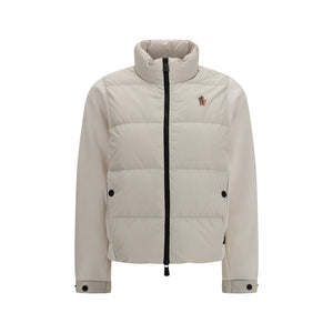 Beige Polyester Full-Length Jacket