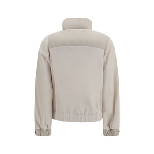 Beige Polyester Full-Length Jacket