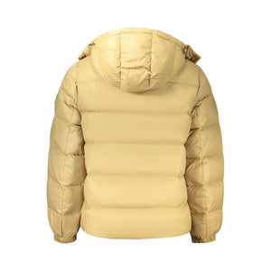 Beige Nylon Men Jacket