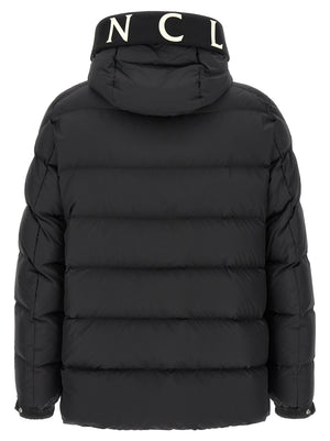 Black Polyester Full-Length Jacket