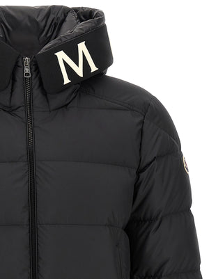 Black Polyester Full-Length Jacket
