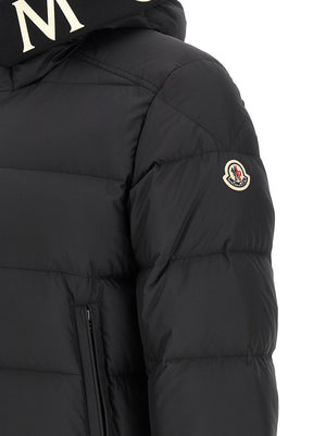 Black Polyester Full-Length Jacket