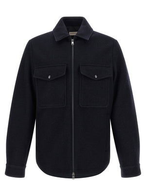 Blue Virgin Wool Blouse
