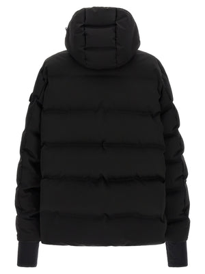 Black Polyamide Full-Length Jacket