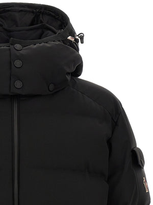 Black Polyamide Full-Length Jacket