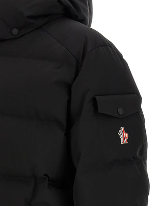 Black Polyamide Full-Length Jacket