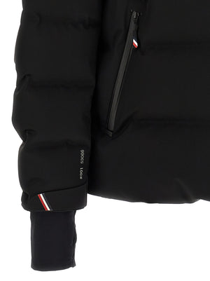Black Polyamide Full-Length Jacket
