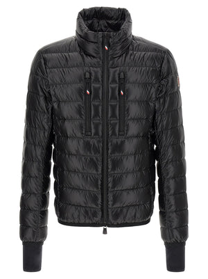 Black Polyester Full-Length Jacket