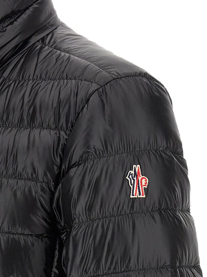 Black Polyester Full-Length Jacket
