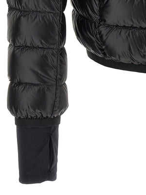Black Polyester Full-Length Jacket