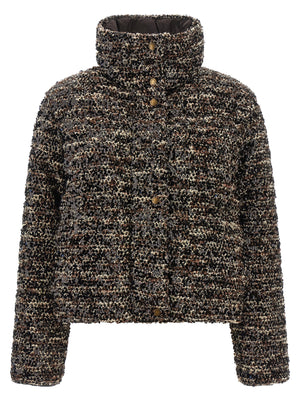 Brown Polyester Sleeveless Jacket