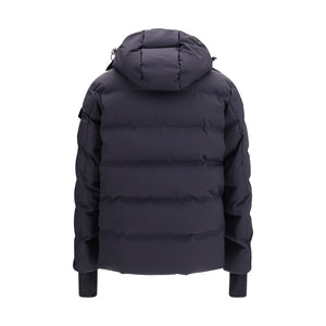 Blue Polyamide Full-Length Jacket