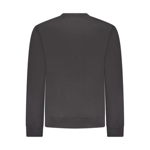 Black Cotton Menswear Sweatshirt
