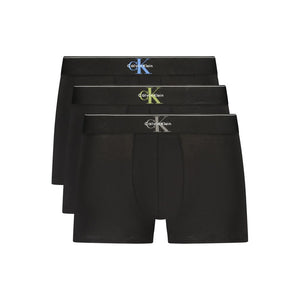 Black Cotton Men's Boxer
