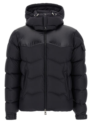 Black Polyester Full-Length Jacket