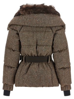 Brown Leather Full-Length Jacket