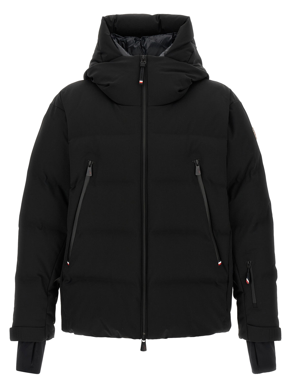 Black Polyamide Full-Length Jacket